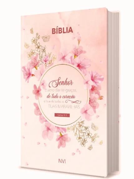 BIBLIA SAGRADA FLORAL DAR-TE GRACAS - NVI