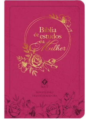 BIBLIA DE ESTUDOS DA MULHER - ROSA C/ INDICE - LETRA GRANDE
